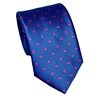 Cravatta Blu Royal Paisley Rosa