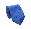 Cravatta Blu Cachemire Fucsia e Nero