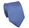 Cravatta Blu con Delfini Bianchi