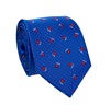 Cravatta Blu con Rose Rosse