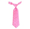 Cravatta Rosa a Pois Bianchi