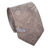 Cravatta beige con motivo paisley