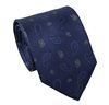 Cravatta in Cashmere Blu Inchiostro in Seta Naturale