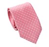 Cravatta Cadetto Rosa a Pois Bianchi