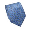 Cravatta Cadetto in Seta e Cashmere Blu Francia