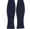 Cravatta a Farfalla Blu Navy a Pois Celesti