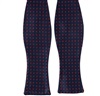 Cravatta a Farfalla Blu Navy con Pois Rossi