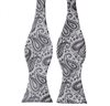 Cravatta a Farfalla Grigia Paisley