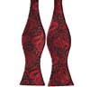 Cravatta a Farfalla Nera Paisley Rosso