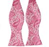 Cravatta a Farfalla Rosa Paisley