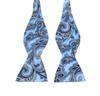 Cravatta a Farfalla in Seta Celeste Cashmere Blu