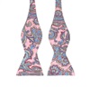 Cravatta a Farfalla in Seta Rosa Cashmere Grigio