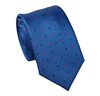 Cravatta Stretta Blu a Pois
