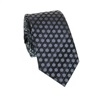 Cravatta Stretta Grigio Marengo a Pois