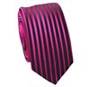 Cravatta Stretta Magenta a Righe