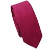 Cravatta Stretta in Seta Magenta Broccato