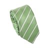 Cravatta Stretta in Seta Verde Lime a Righe