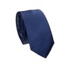 Cravatta Stretta e Fazzoletto Blu Scuro