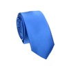 Cravatta Stretta e Fazzoletto Bluastro