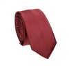 Cravatta Stretta e Fazzoletto Bordeaux