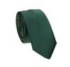 Cravatta Stretta e Fazzoletto Verde Scuro