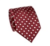 Cravatta Bordeaux a Pois Beige