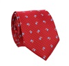 Cravatta Bordeaux con Rose Blu