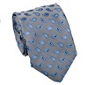 Cravatta Grigia con Cashmere Blu