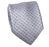 Cravatta Grigio Perla Paisley Rosa