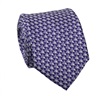 Cravatta Viola con Design Geometrico