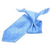 Cravatta Bambino Blu Cielo con Pois Bianchi