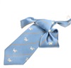 Cravatta Bambino Blu con Gattini Bianchi