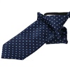Cravatta Bambino Blu Navy a Pois Blu