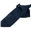Cravatta Bambino Blu Navy a Pois Verdi