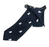 Cravatta Bambino Blu Marino con Orsi Bianchi