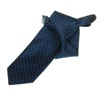 Cravatta Bambino Blu Scuro a Pois Bianchi