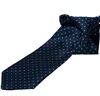 Cravatta Bambino Blu Navy Pois Verdi