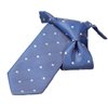 Cravatta Bambino Blu a pois iridescenti