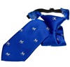 Cravatta Bambino Blu con Cavallini Bianchi