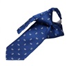 Cravatta Bambino Blu con Cashmere Bianco