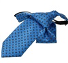 Cravatta Bambino Blu con Cashmere Arancione