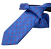 Cravatta Bambino Blu con Teschi Rossi
