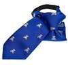 Cravatta Bambino Blu con Orsetti Bianchi