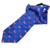 Cravatta Bambino Blu Schnauzer Rosa