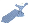 Cravatta Bambino Quadretti Vichy Azzurro