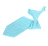Cravatta Bambino Quadretti Vichy Turchese