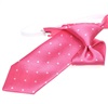 Cravatta Bambino Fucsia a Pois Bianchi