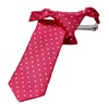 Corbata Niño Fucsia con Lunares Blancos