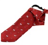 Cravatta Bambino Bordeaux con Cagnolini