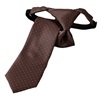 Cravatta Bambino Marrone con Pois Bianchi